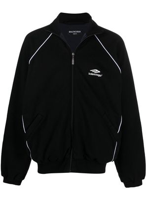Balenciaga logo tracksuit jacket - Black