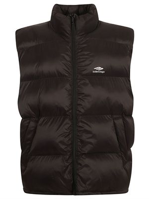 Balenciaga Logo Zip Padded Gilet