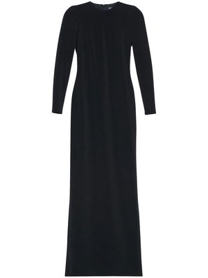 Balenciaga long-sleeve maxi dress - Black