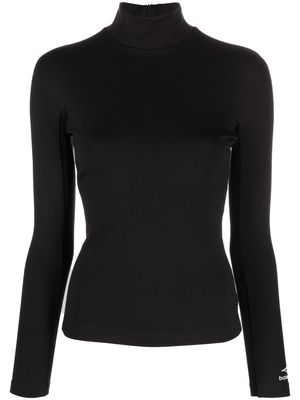 Balenciaga long-sleeve turtleneck top - Black
