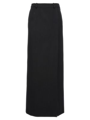 Balenciaga Long Wool Skirt