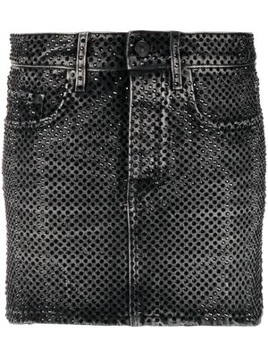 Balenciaga low-waist mini skirt - Black