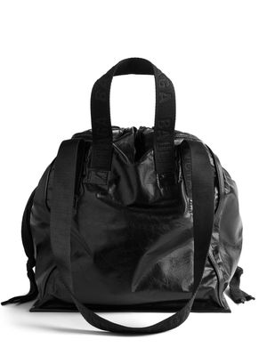 Balenciaga medium Cargo leather tote bag - 1000 BLACK