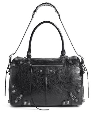 Balenciaga medium Le Cagole leather duffle bag - Black