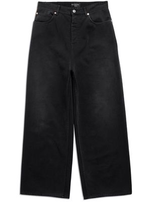 Balenciaga mid-rise wide-leg jeans - Black