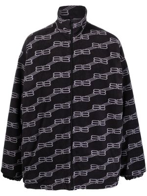 Balenciaga monogram-print jacket - Black