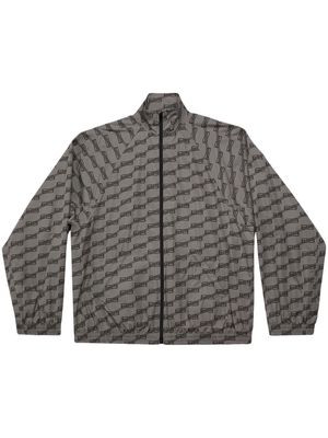 Balenciaga monogram-print track jacket - Grey