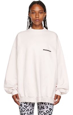 Balenciaga Off-White Oversized Sweatshirt