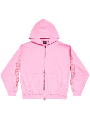 Balenciaga Offshore zip-up hoodie - Pink