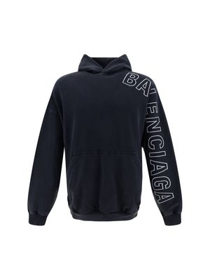 Balenciaga Outline Logo Hoodie Sweatshirt