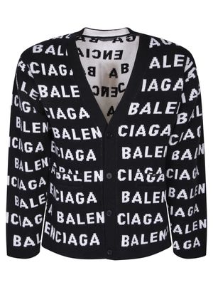 Balenciaga Oversize Black/white Cardigan