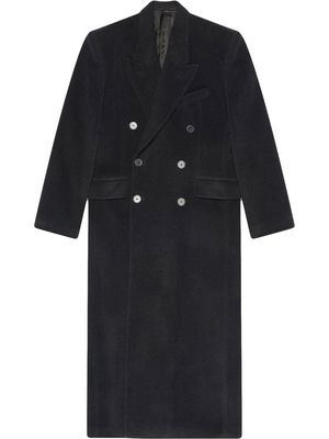 Balenciaga oversize double breasted coat - Black