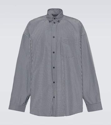 Balenciaga Oversized cotton-blend shirt