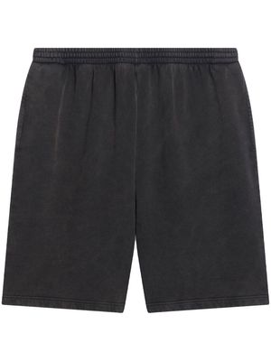 Balenciaga oversized cotton track shorts - Black