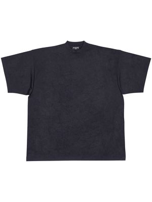 Balenciaga oversized-cut Tab T-shirt - Black
