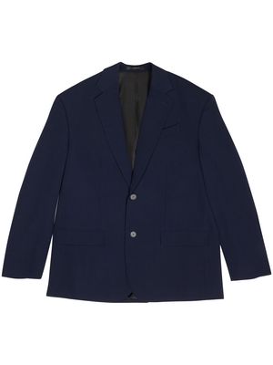 Balenciaga oversized wool blazer - Blue