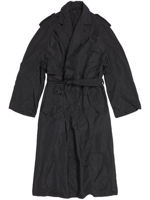 Balenciaga packable taffeta trench coat - Black