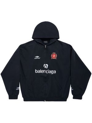 Balenciaga Paris Soccer zip-up hoodie - Black