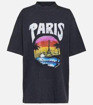 Balenciaga Paris Tropical cotton jersey T-shirt