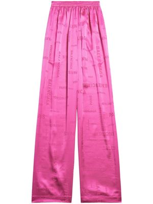 Balenciaga Paris wide-leg track pants - Pink