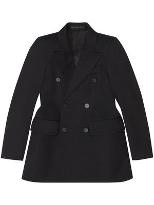 Balenciaga peak-lapels double-breasted blazer - Black