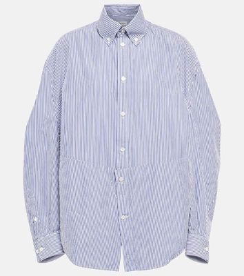 Balenciaga Pinstriped cotton and silk shirt