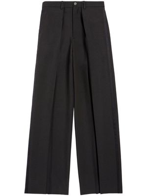 Balenciaga pleated wool tailored trousers - Black