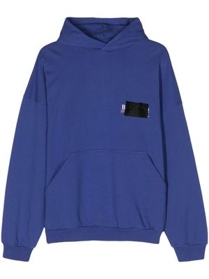 Balenciaga Political Campaign cotton hoodie - Blue