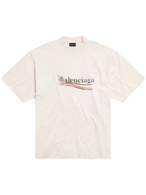 Balenciaga Political Stencil cotton T-shirt - White