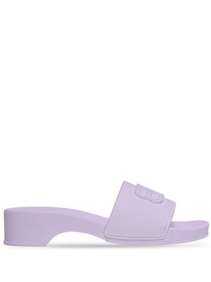 Balenciaga Pool-Clog BB slide sandals - Purple