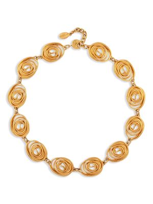 Balenciaga Pre-Owned 1980s spiral choker necklace - Gold