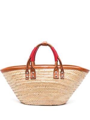 Balenciaga Pre-Owned 2000s Bistrot straw basket handbag - Neutrals