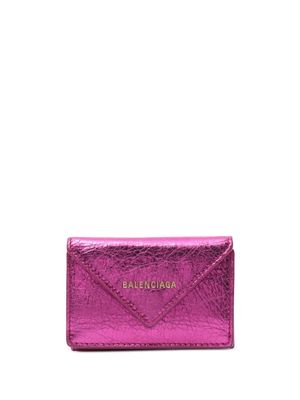 Balenciaga Pre-Owned 2000s mini metallic-effect wallet - Pink