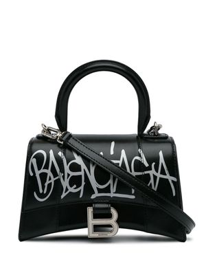 Balenciaga Pre-Owned 2000s XS Hourglass Graffiti mini tote bag - Black