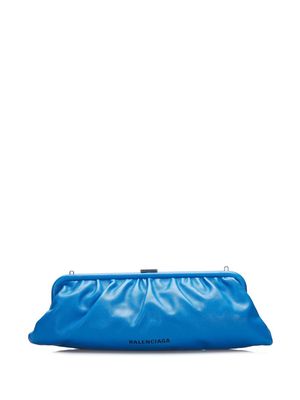 Balenciaga Pre-Owned 2009 XL Cloud leather clutch bag - Blue