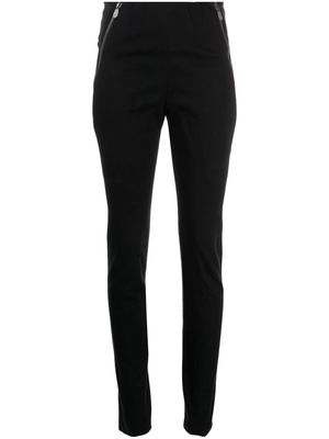 Balenciaga Pre-Owned 2010s double-zip fastening skinny trousers - Black