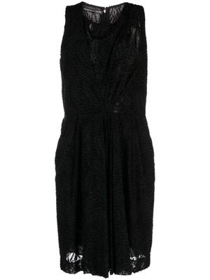Balenciaga Pre-Owned 2010s draped jacquard dress - Black