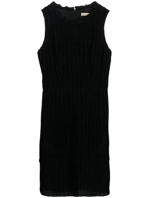 Balenciaga Pre-Owned 2010s mini-pleated sleeveless dress - Black