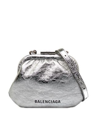 Balenciaga Pre-Owned 2020 Balenciaga Cloud Crossbody Bag - Silver