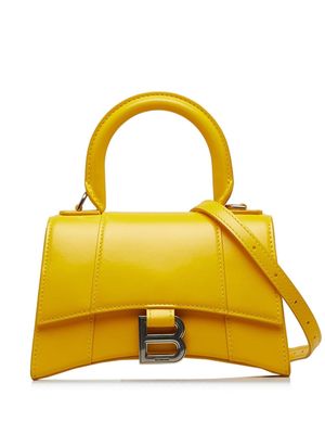 Balenciaga Pre-Owned 2020 XS Hourglass leather handbag - Yellow