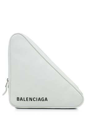 Balenciaga Pre-Owned 21th Century Balenciaga Triangle Clutch - White
