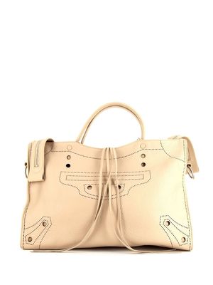 Balenciaga Pre-Owned Blackout City handbag - Neutrals