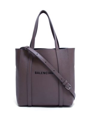 Balenciaga Pre-Owned Everyday logo-print leather tote bag - Brown
