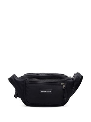 Balenciaga Pre-Owned Explorer logo-patch belt bag - Black