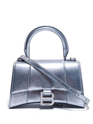 Balenciaga Pre-Owned Hourglass XS two-way leather bag - Silver