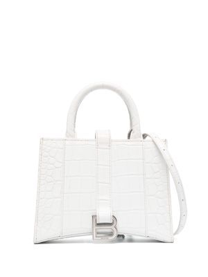 Balenciaga Pre-Owned Hourglass XXS East West two-way bag - White