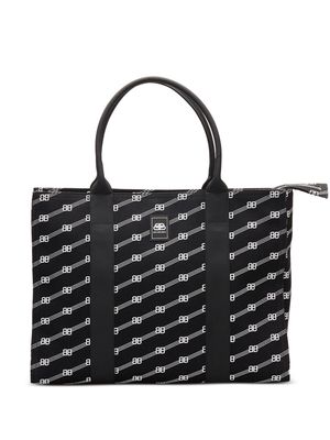 Balenciaga Pre-Owned large BB Monogram handbag - Black