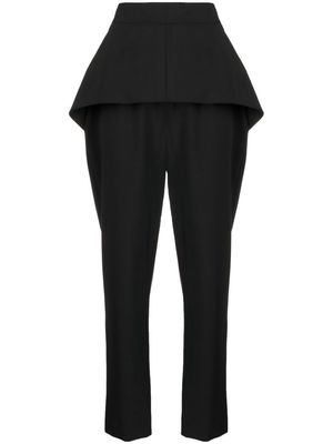 Balenciaga Pre-Owned layered detail tapered trousers - Black