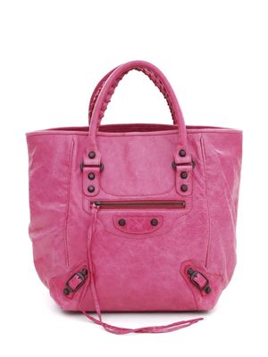 Balenciaga Pre-Owned leather tote bag - Pink