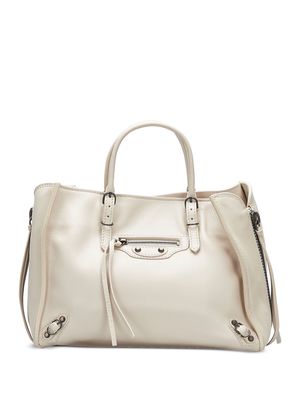 Balenciaga Pre-Owned Mini Papier A6 Zip-Around satchel bag - White